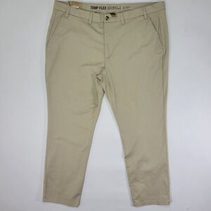 Foundry Men's TEMP LEX Khaki Chino Pants Size 48x32 NEW